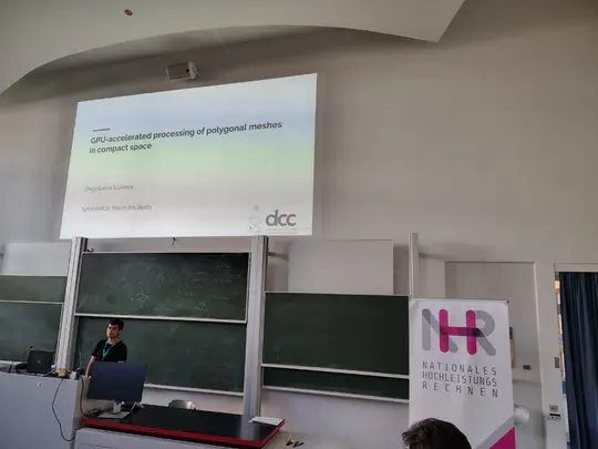 Presentation at SIAM IMR 2026: GPU-accelerated processing of polygonal meshes in compact space 🎓